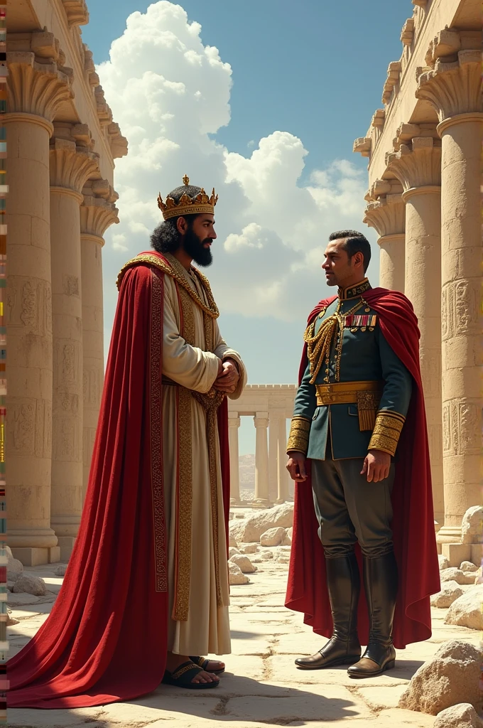 Cyrus the great and mohammad reza pahlavi in persepolis