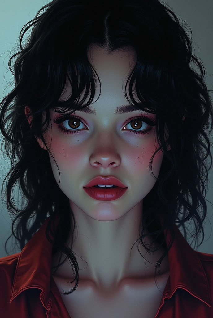 she's looking directly to the espectador, liminal dreamcore, en 1987, inquietante aesthetic, estilo Marvel comics