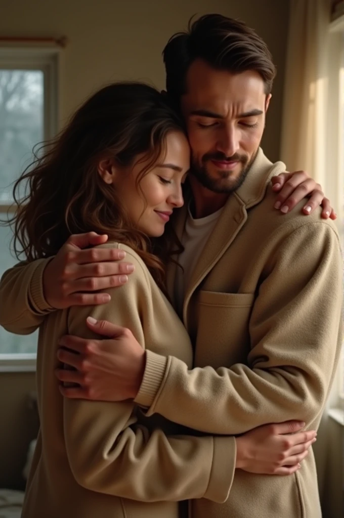 a video two people hug each other