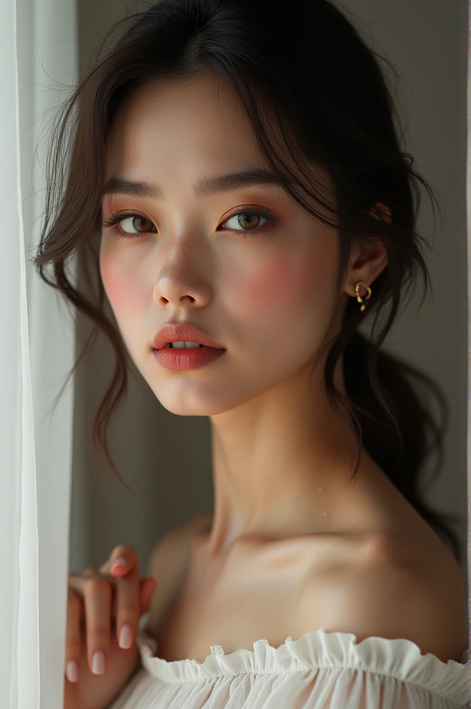 Young Russian, beautiful, brunette, model