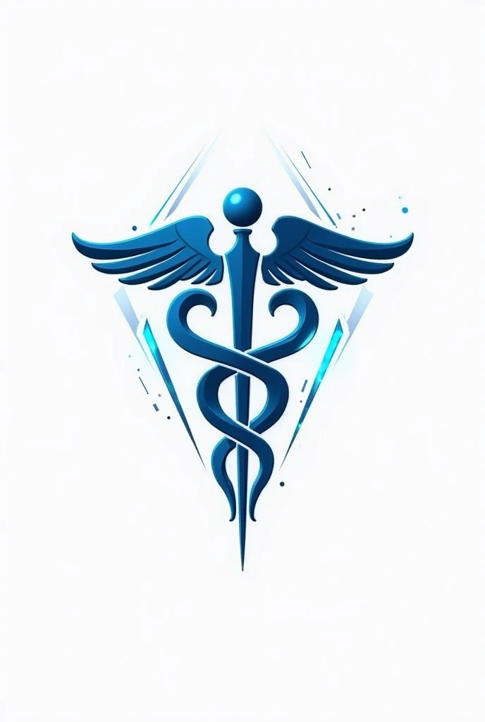 Profile logo with medical contract but with gaming theme, white background