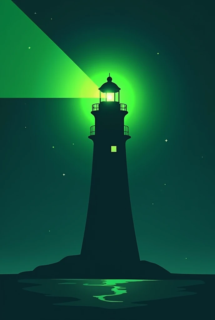 Lighthouse logo green light