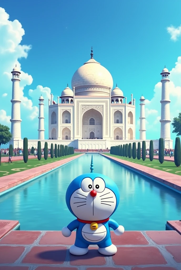 Taj Mahal with doremon