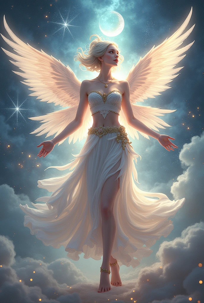 Goddess of beauty,wings,short hair,rabbit tail