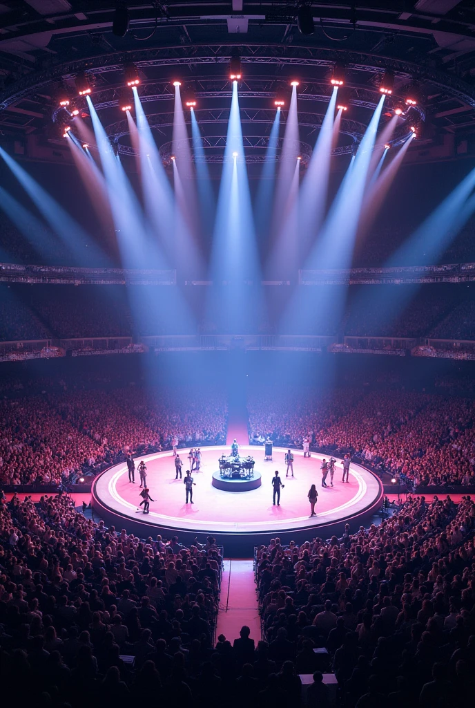 Circular stage concert