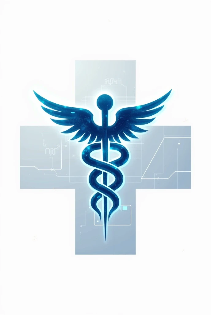Profile logo with medical contract but with gaming theme, white background