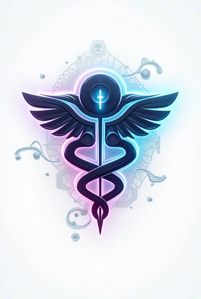 Profile logo with medical contract but with gaming theme, white background