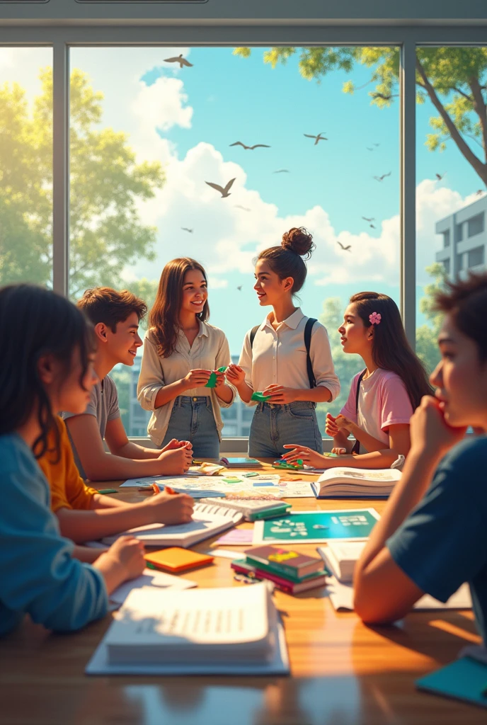 "**Building Bridges Through Learning: Education for a Peaceful Tomorrow.**"