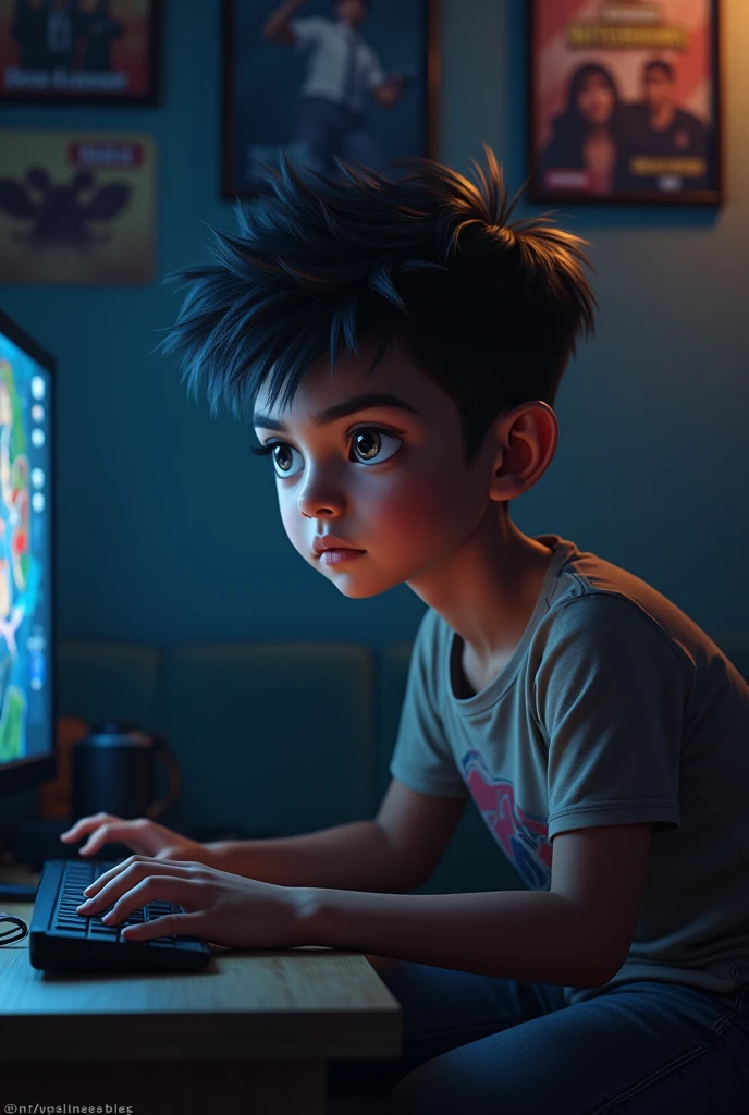 Indian boy for gaming pubg