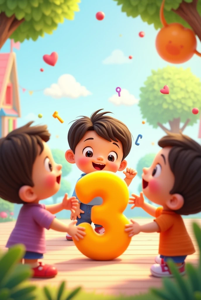 Counting, counting, 1, 2, 3,
Look how fun this can be!, for kids 