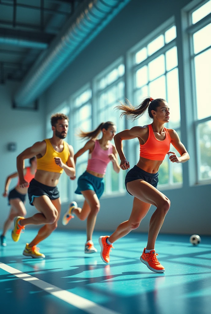 generate an image that conveys an idea of sports and health