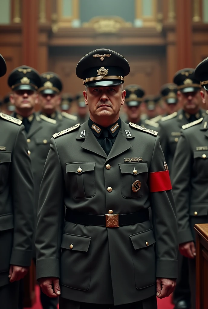 American Congress, dressed in Nazi uniforms