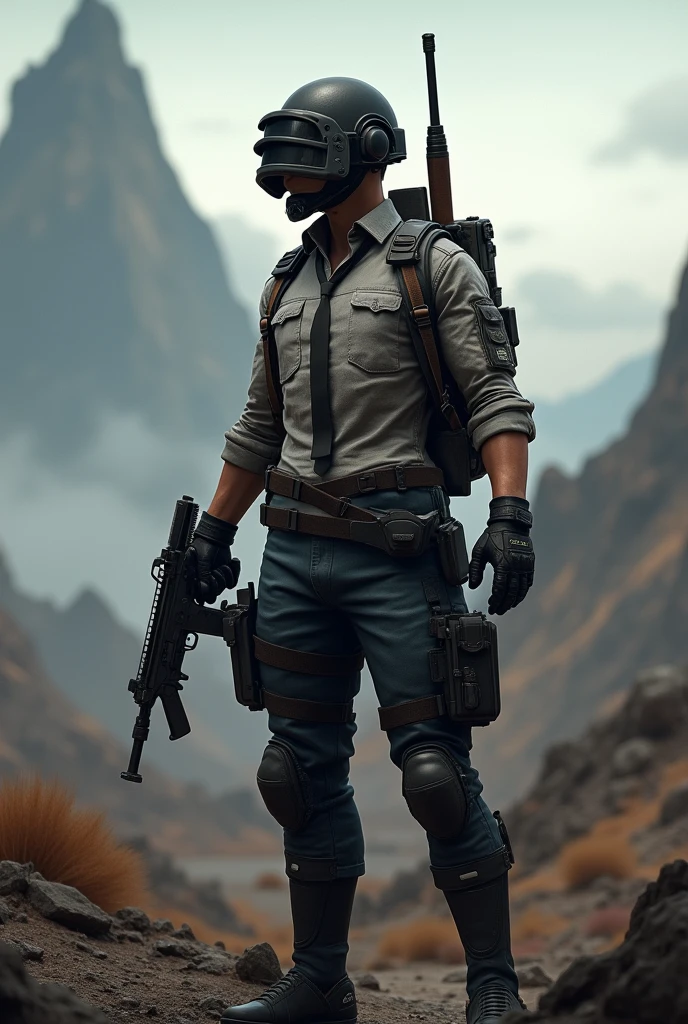 Pubg character in background