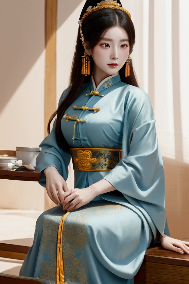 Ancient China, Tang Dynasty, Shui Young Woman