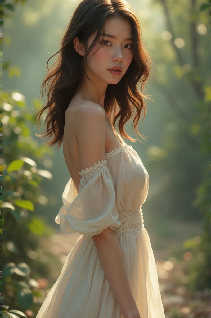 A girl with a great figure who is 18