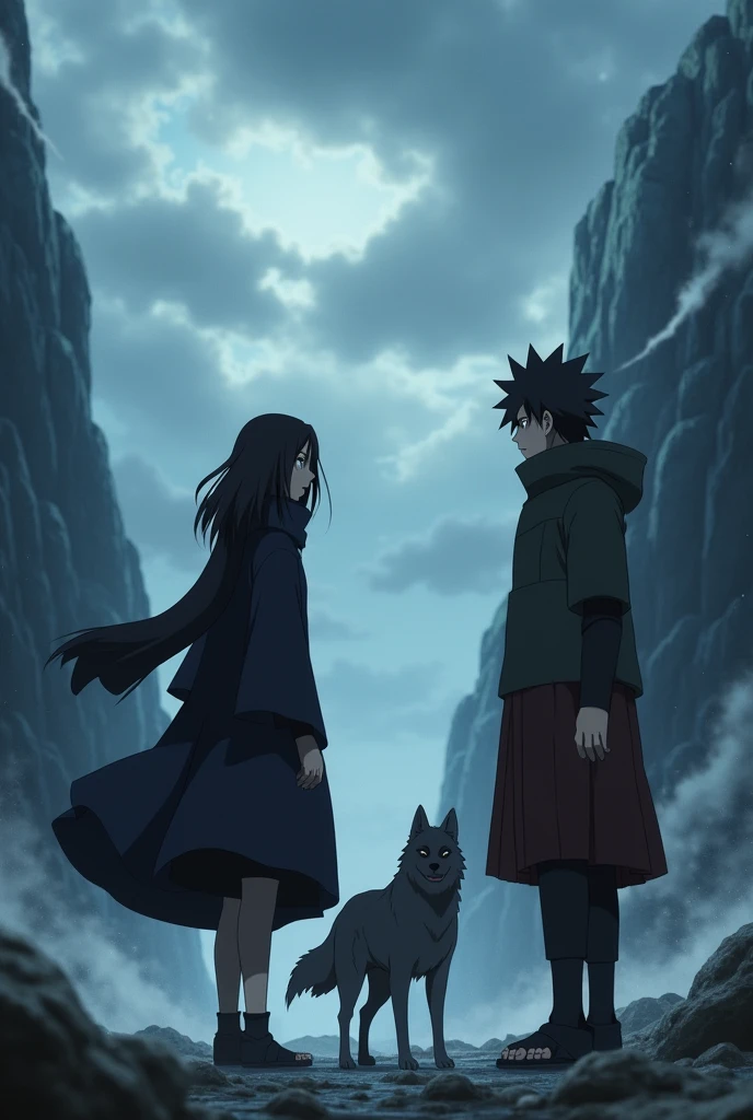 Naruto Shippuden screencap Izune Uchiha and Kiba Inozuka Pierrot Studios Kishimoto Naruto Shippuuden Screencap