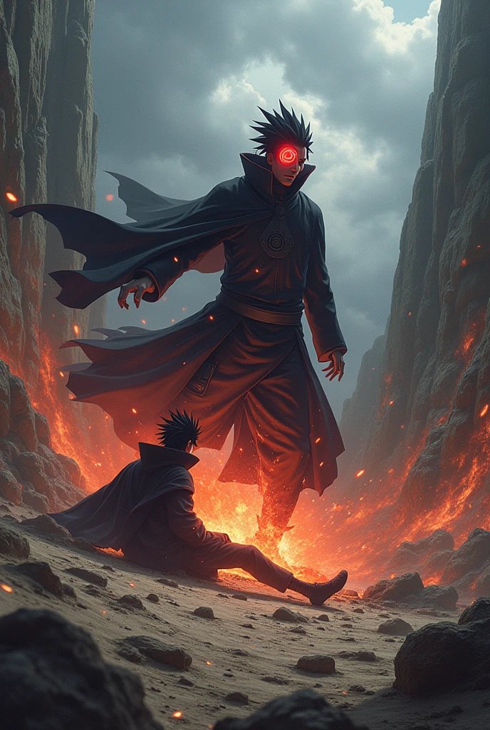 Itachi vs tobi and win tobi