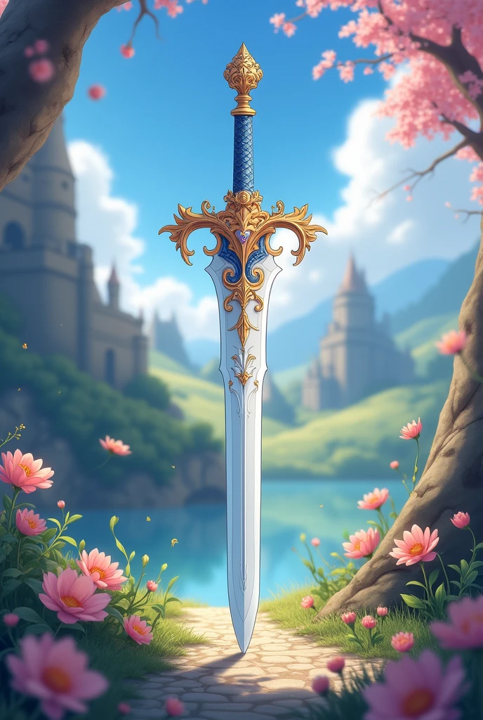 Weapons without people sword anime game medieval cute 