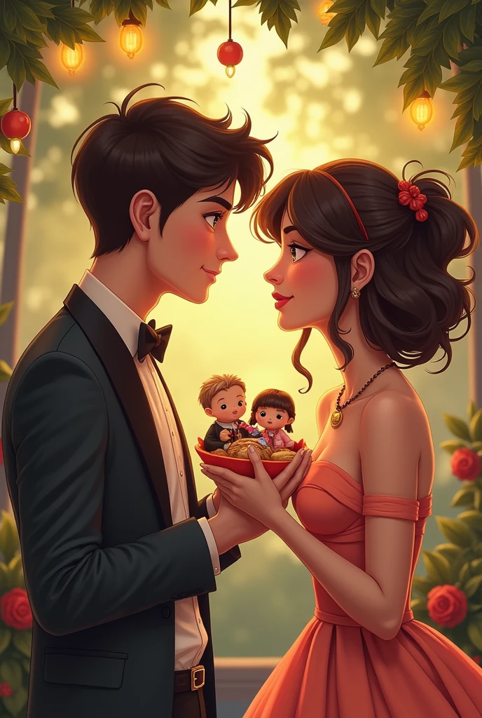 An ugly woman is courted by a handsome, hot guy who buys her snacks and dolls.