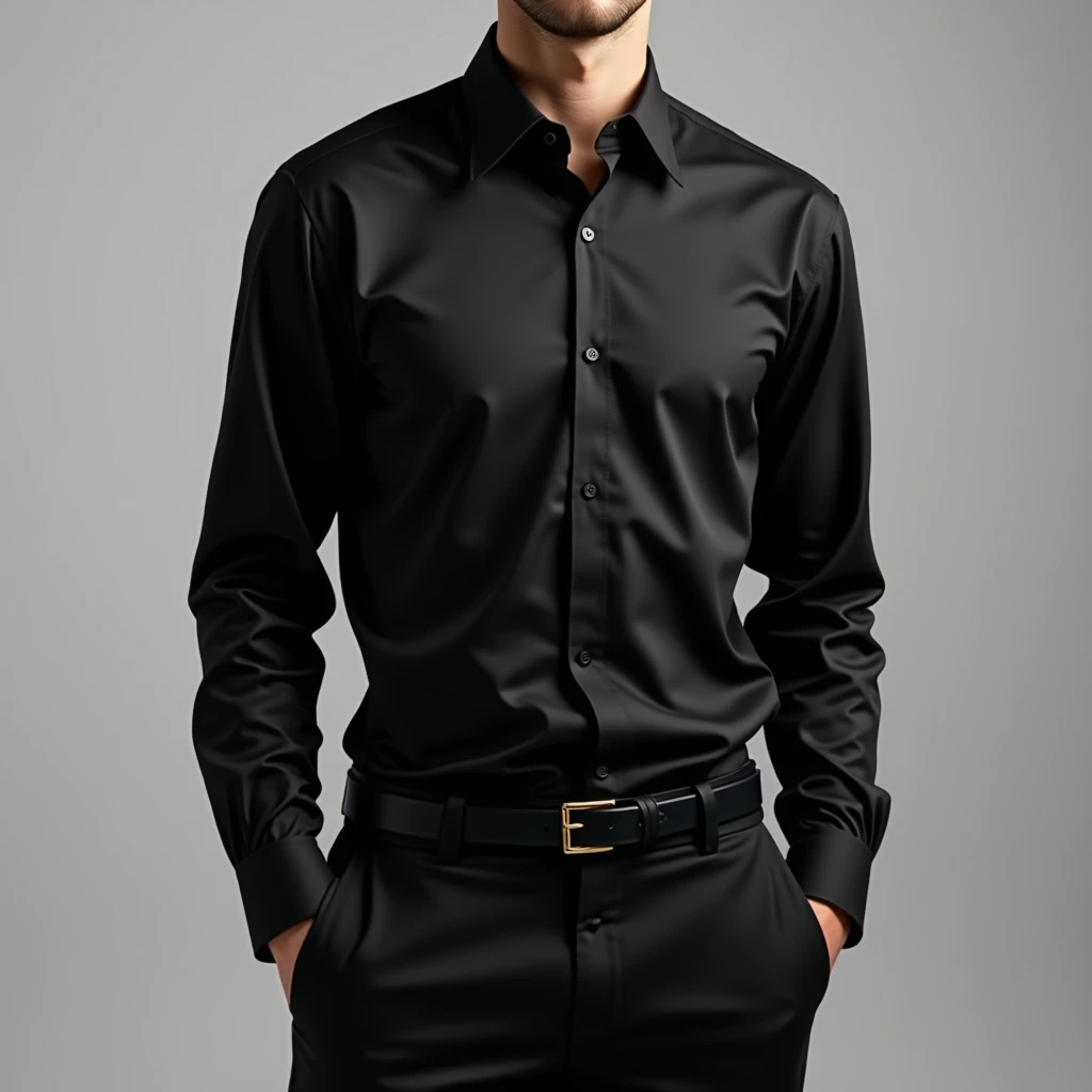 a black shirt 