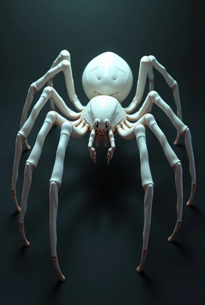 A white spider