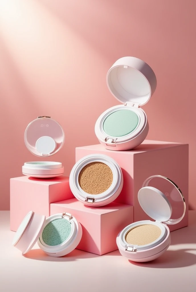 Design cushion skincare products. Request beautiful packaging with a design that suits students.