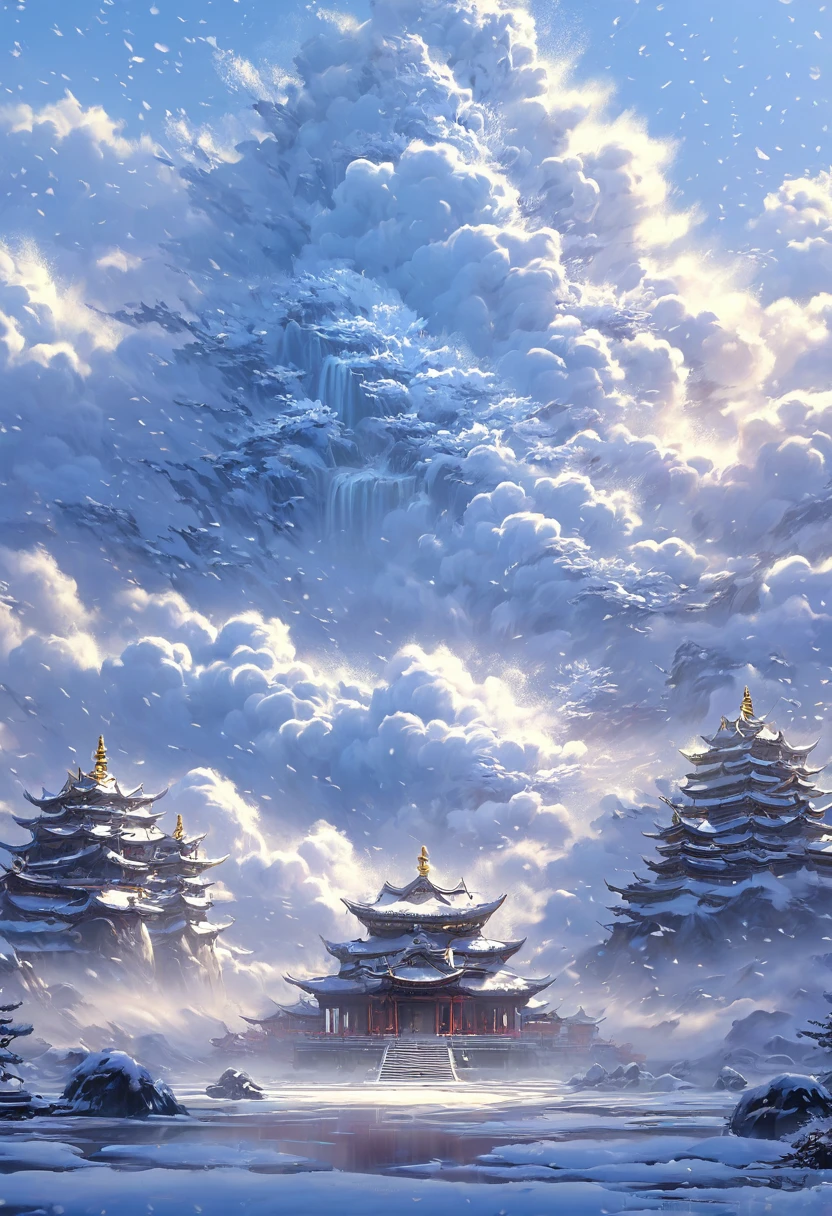 頂視圖 冬季仙境森林廣闊的雪 覆盖著針葉林 閃耀著銀白色的光芒 薄霧 丁達爾效應 藝術大師masterpiece 電影場景非常詳細
細節錯綜複雜, masterpiece, fair. Realistic, fresh and elegant aesthetic style airbrush digital oil painting is very beautiful, perfect composition, intricate details, Super detailed and exquisite high quality work from a master artist