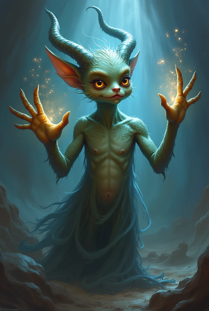 Djinn with hehe shaped fingers