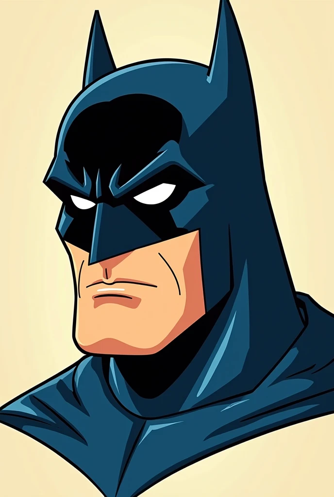Batman's face from classic cartoons(false bottom)