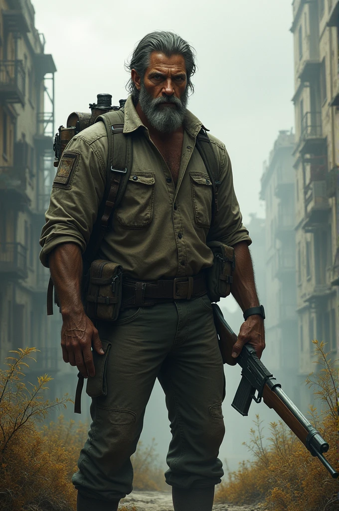 A man who survives an apocalypse