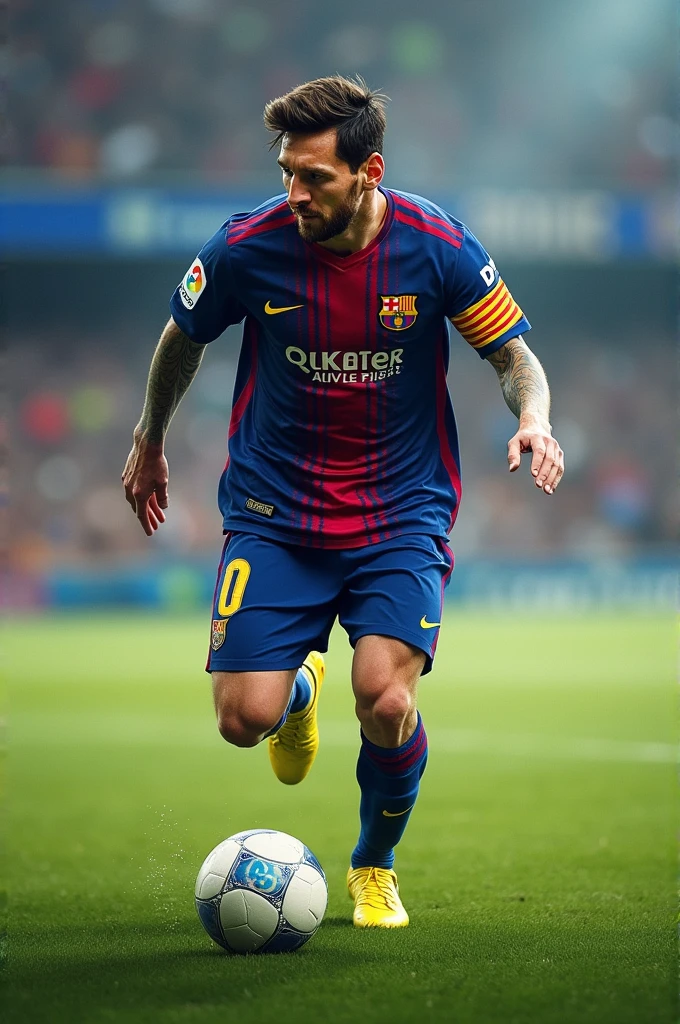 Messi with a ball