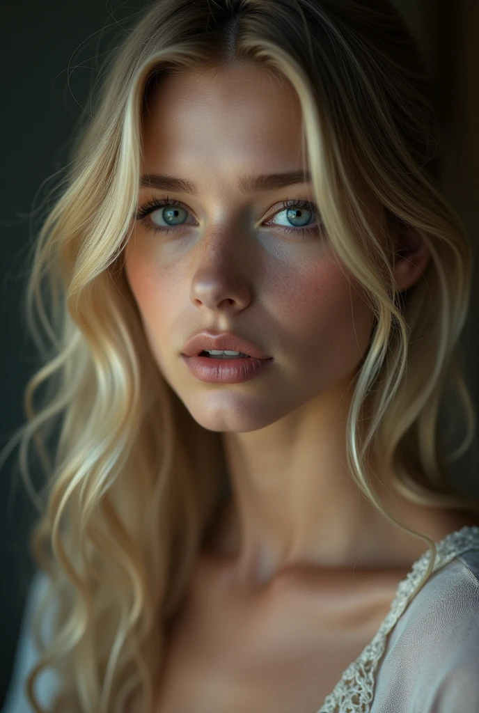 Masterpiece, absurdres,award winning photo, extremely detailed, amazing, fine detail, extremely detailed eyes and face, by lee jeffries nikon d850 film stock photograph 4 kodak portra 400 camera f1.6 lens rich colors hyper realistic lifelike texture dramatic lighting unrealengine trending on artstation cinestill 800 tungsten, beautiful rud_woman, a woman with long blond hair and blue eyes ,perfect rud_face, perfect rud_body