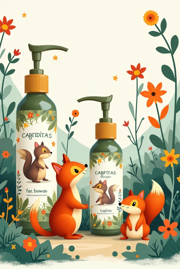 Design organic skincare, cute and interesting designs related to nature. suitable for modern children