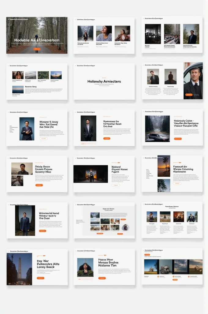 A slide with 12 words and a photograph next to the corresponding word that the image is representing, 12 words 12 photos,everything organized, and in just 1 slide