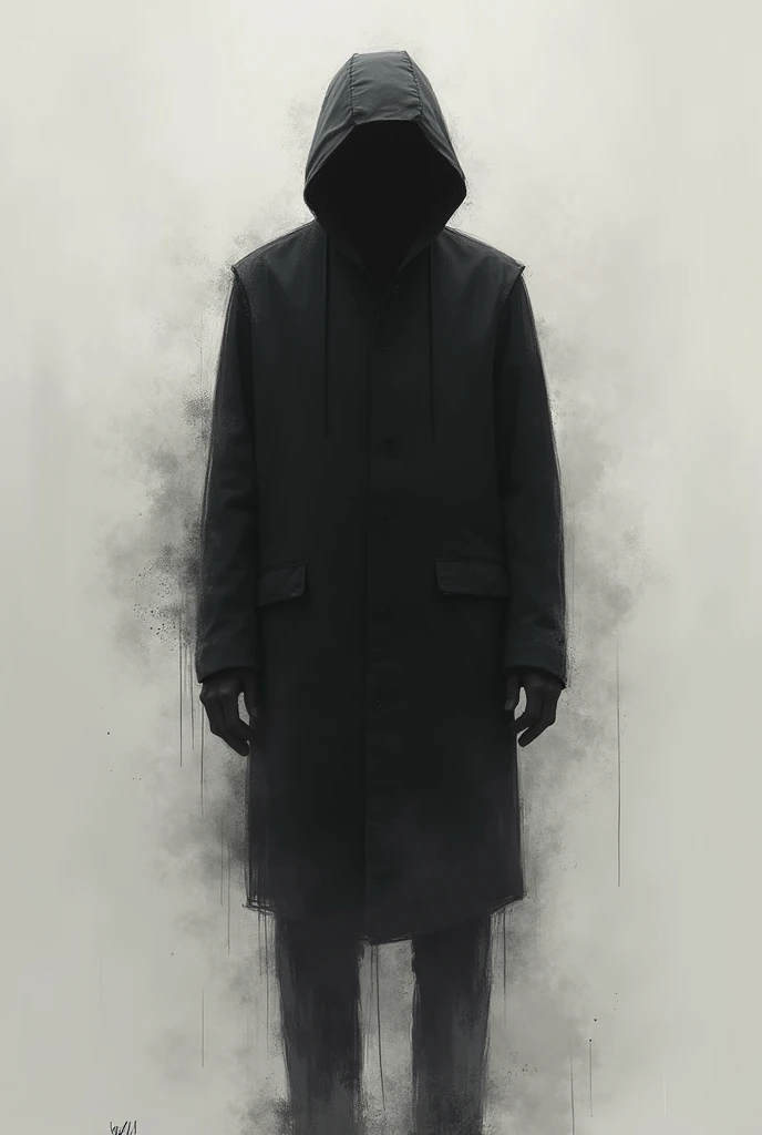 A black shadow like tag