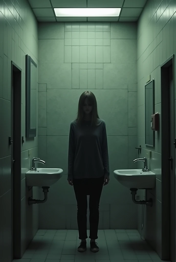 One in the bathroom

