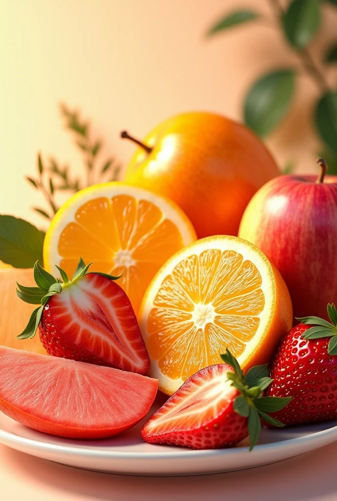 (masterpiece), Highest quality, Highest quality, Cut Fruit Dish、