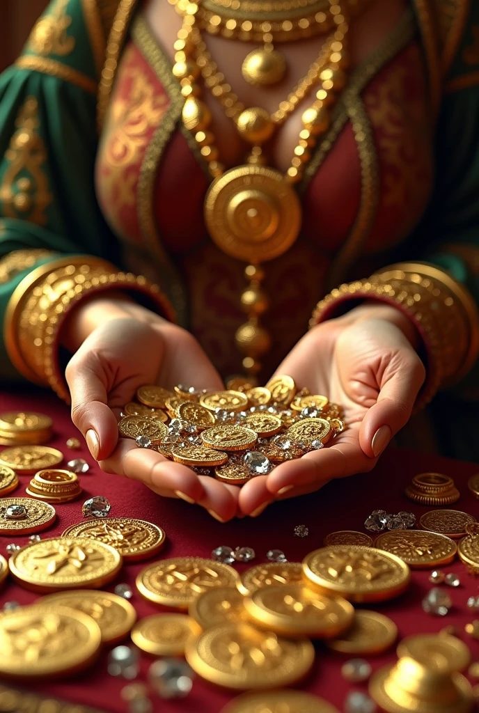 Gold jewelry's & coins & diamonds