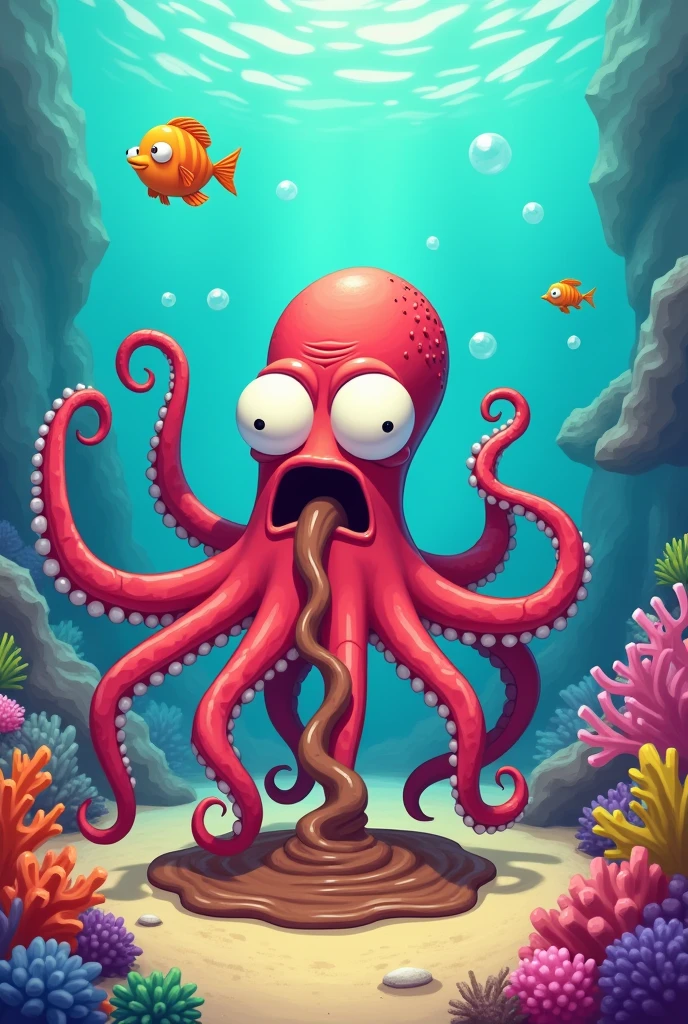 octopus、poop