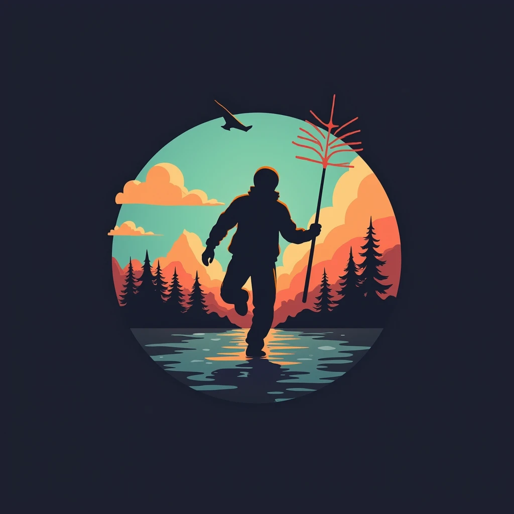 Create a logo for a tiktok account about digital nomad