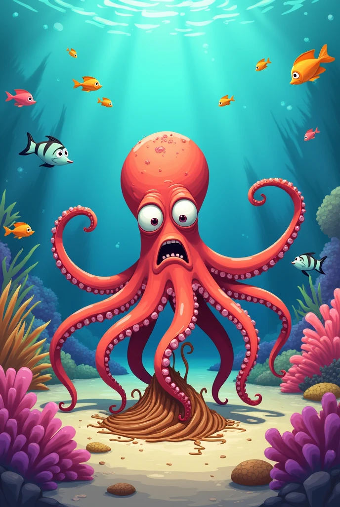 octopus、poop