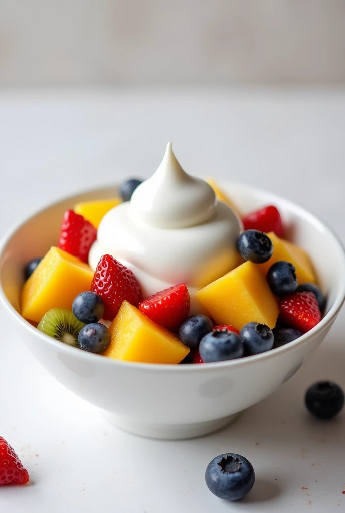 (masterpiece), Highest quality, Highest quality, Diced Fruit Bowl Yogurt、