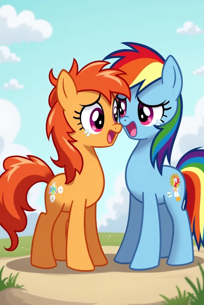 Scootaloo:*Crying Crying Crying* The Mine Wings! and Rainbow Dash:it's Okay! Rainbow Dash:Look Future Wings! Like and Scootaloo:Oh Awesome! Scootaloo:Cloud? and Rainbow Dash:Yes Scootaloo! and Scootaloo:Cloud! and Rainbow Dash GIF:*Scootaloo Wings* and Scootaloo:Yay!!!!!