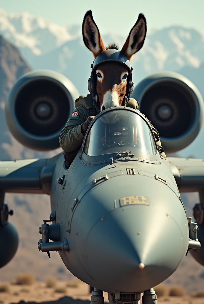 Donkey as pilot of A-10