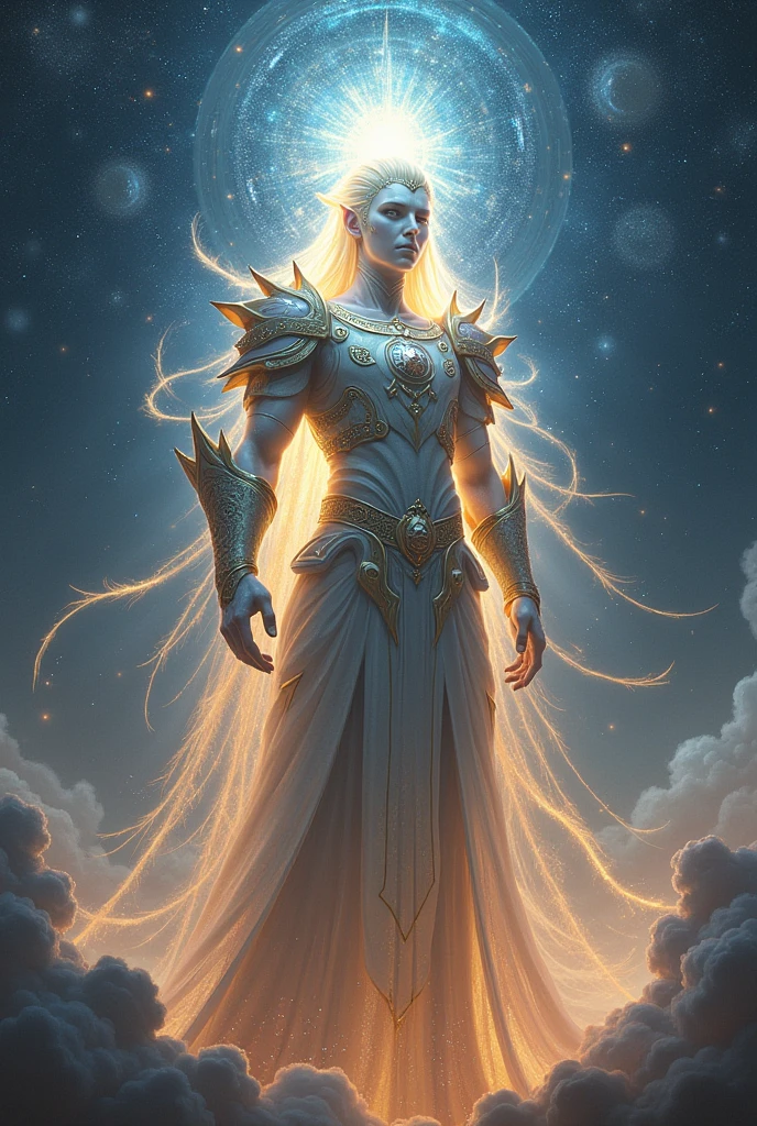A celestial warrior waking 