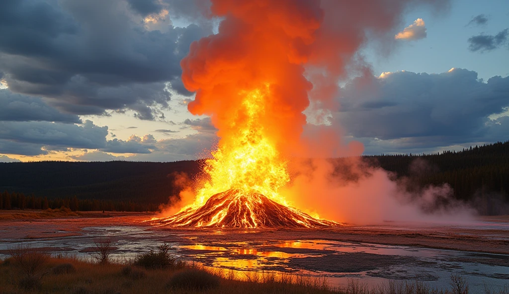 Yellowstone, Wyoming, USA em caos; bombas explodindo
