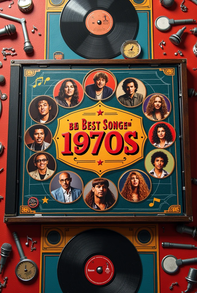 CD cover with the 80 best songs of the 70s