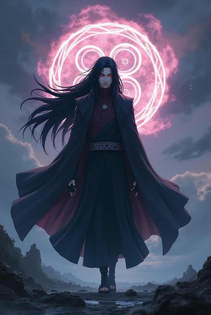 madara uchiha with rinnegan eyes 