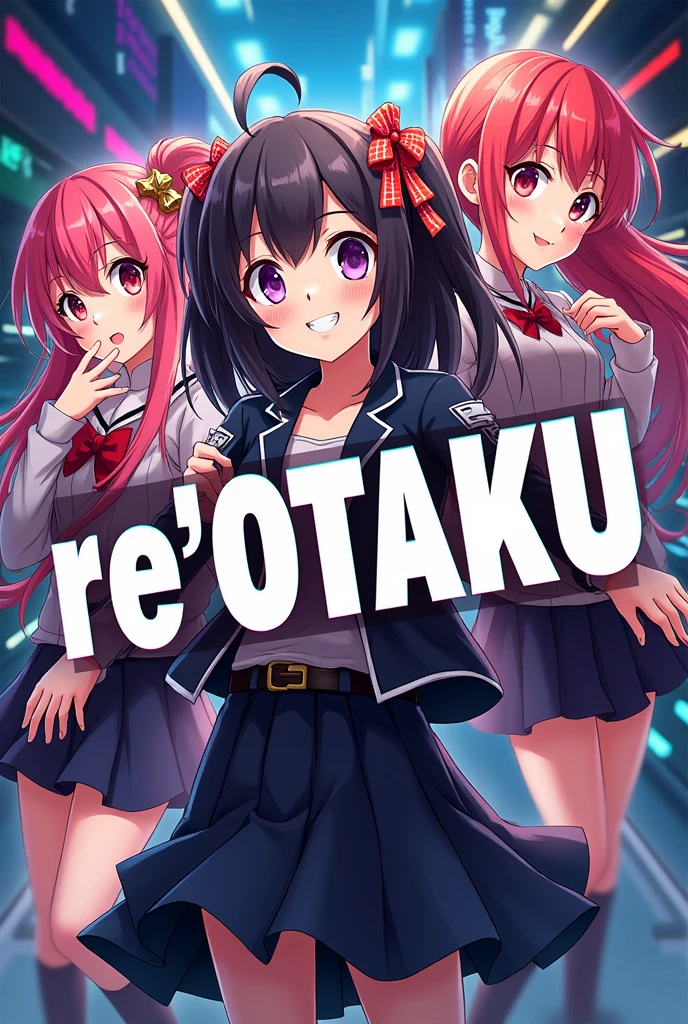 anime banner with the text highlighted ๐๐'๐พ๐๐ฐ๐บ๐ (ใฌใชใฟใฏ). Including anime characters image.