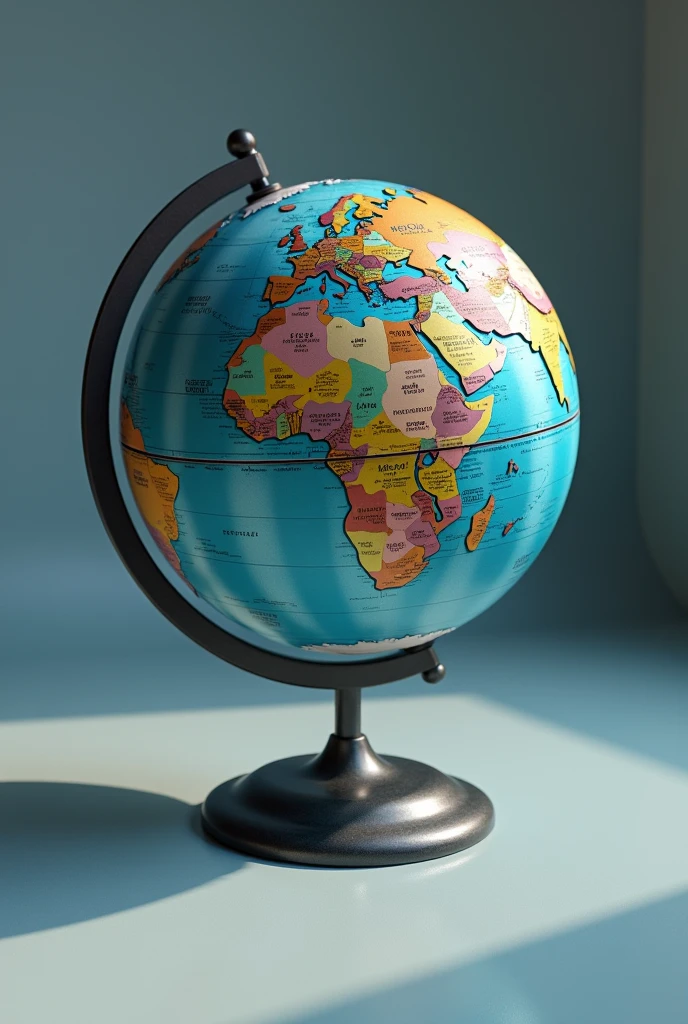 (photorealism:1.2), world globe with a rest